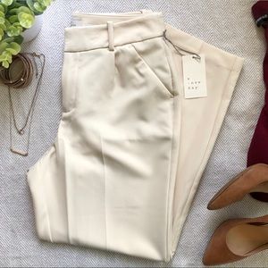NWT “A New Day” High Rise Ivory Dress Ankle Pants